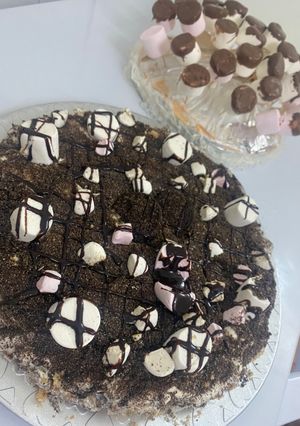 صورة لوصفة تشيز كيك باللبنة والاوريو 🥮🍫