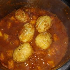 Egg apple curry A picture of Egg apple curry.