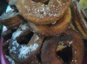 Una foto de como hacer donas con royal para freír