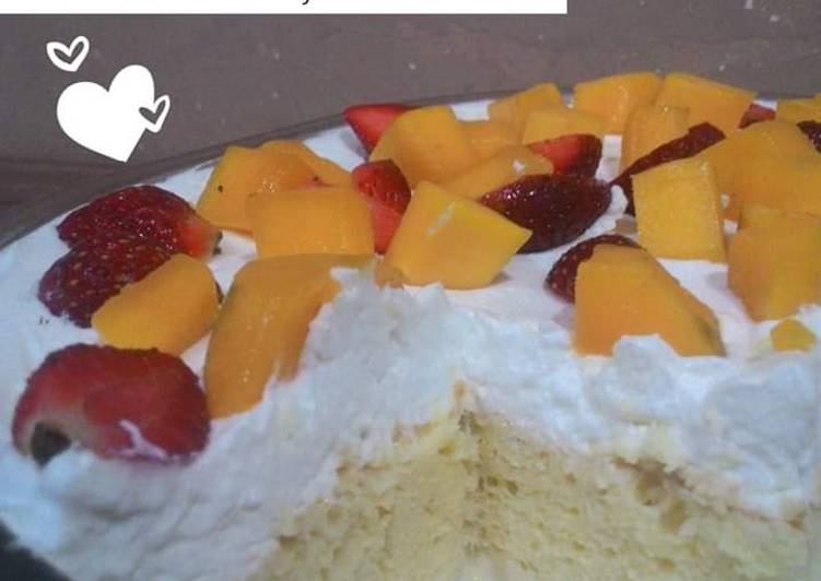 Three Milk Bath Cake