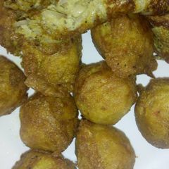 A picture of Yam balls.