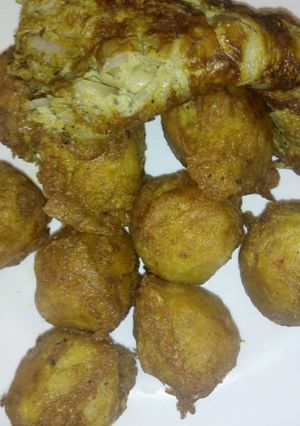 A picture of Yam balls.