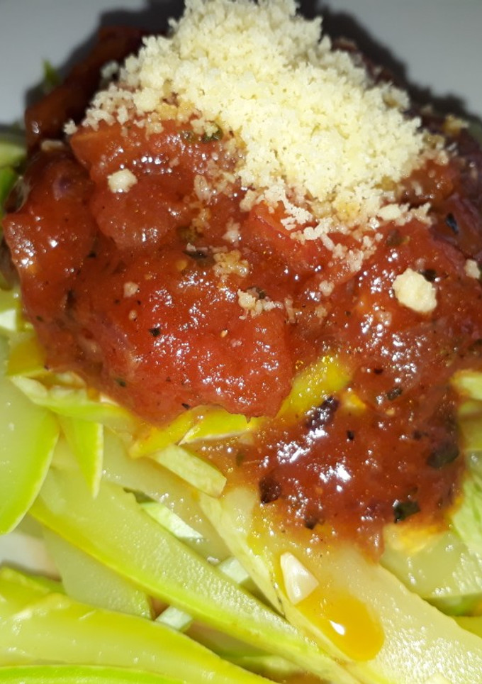 Una foto de Fetuccini de zapallo italiano