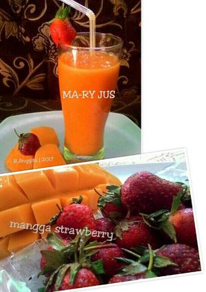 Foto resep MA-RY JUS (Mangga Strawberry 🍓Jus ala gita 😄)