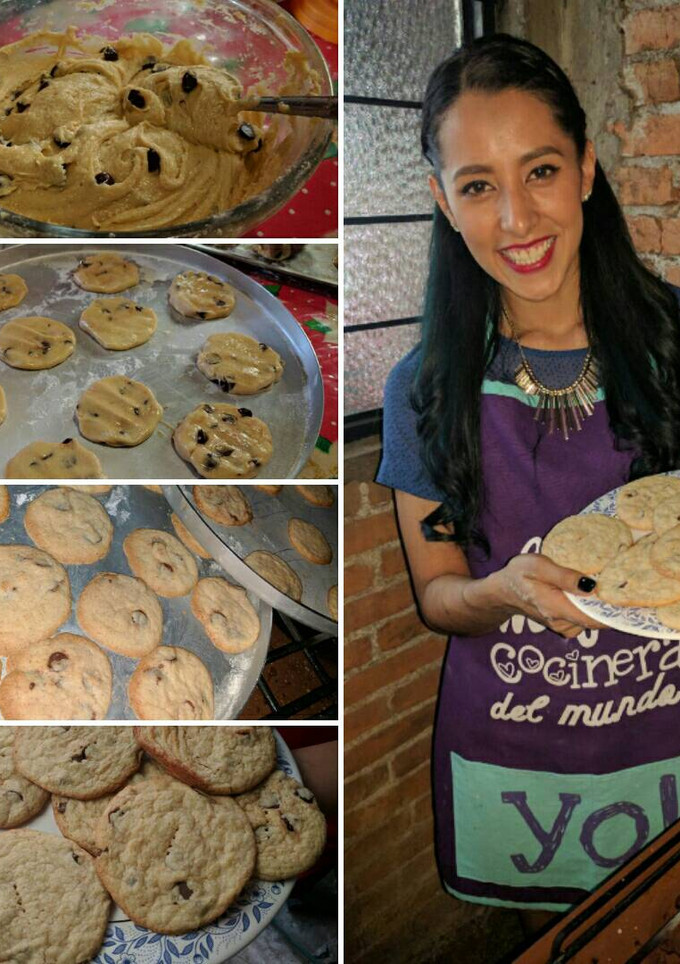 Una foto de Galletas conchispas de chocolate