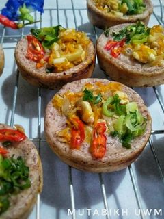Foto resep Kue Lumpur Nasi Merah Ayam