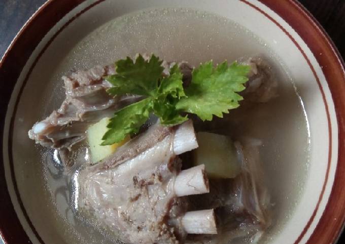 Sop soup daging kambing iga