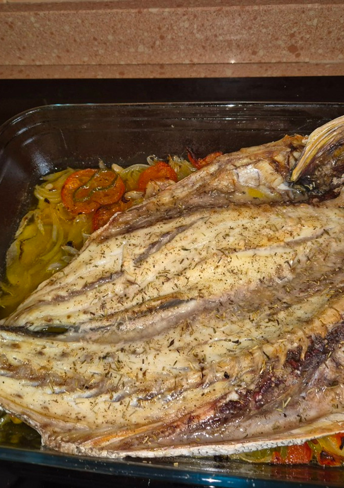Una foto de Corvina al horno