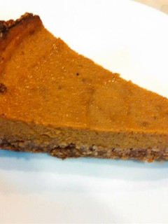 A picture of Healthiest Pumpkin pie (sugar free, gluten free, dairy free).