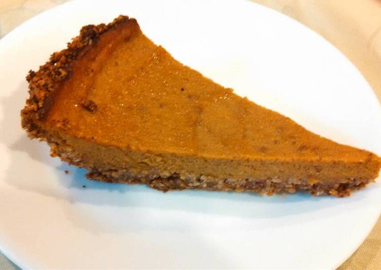 Easiest Way to Make Ultimate Healthiest Pumpkin pie (sugar free, gluten free, dairy free)