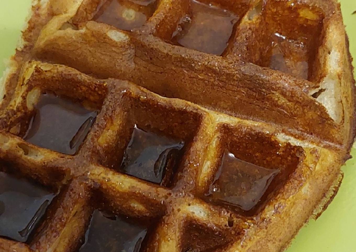 Waffles de avena y banana