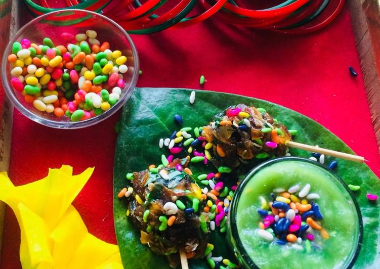 Easiest Way to Prepare Any-night-of-the-week Paan Shots and Gulkand lollipops