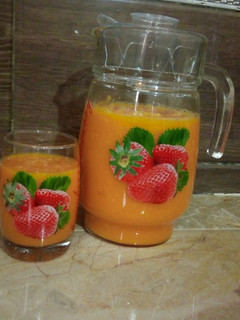 A picture of Boiled Carrot Juice 😋😋😋.