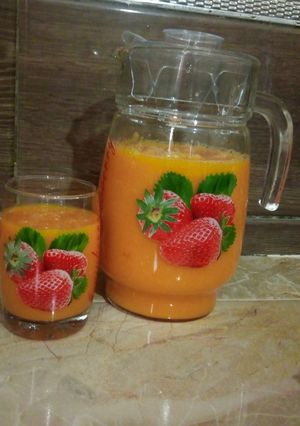 A picture of Boiled Carrot Juice 😋😋😋.