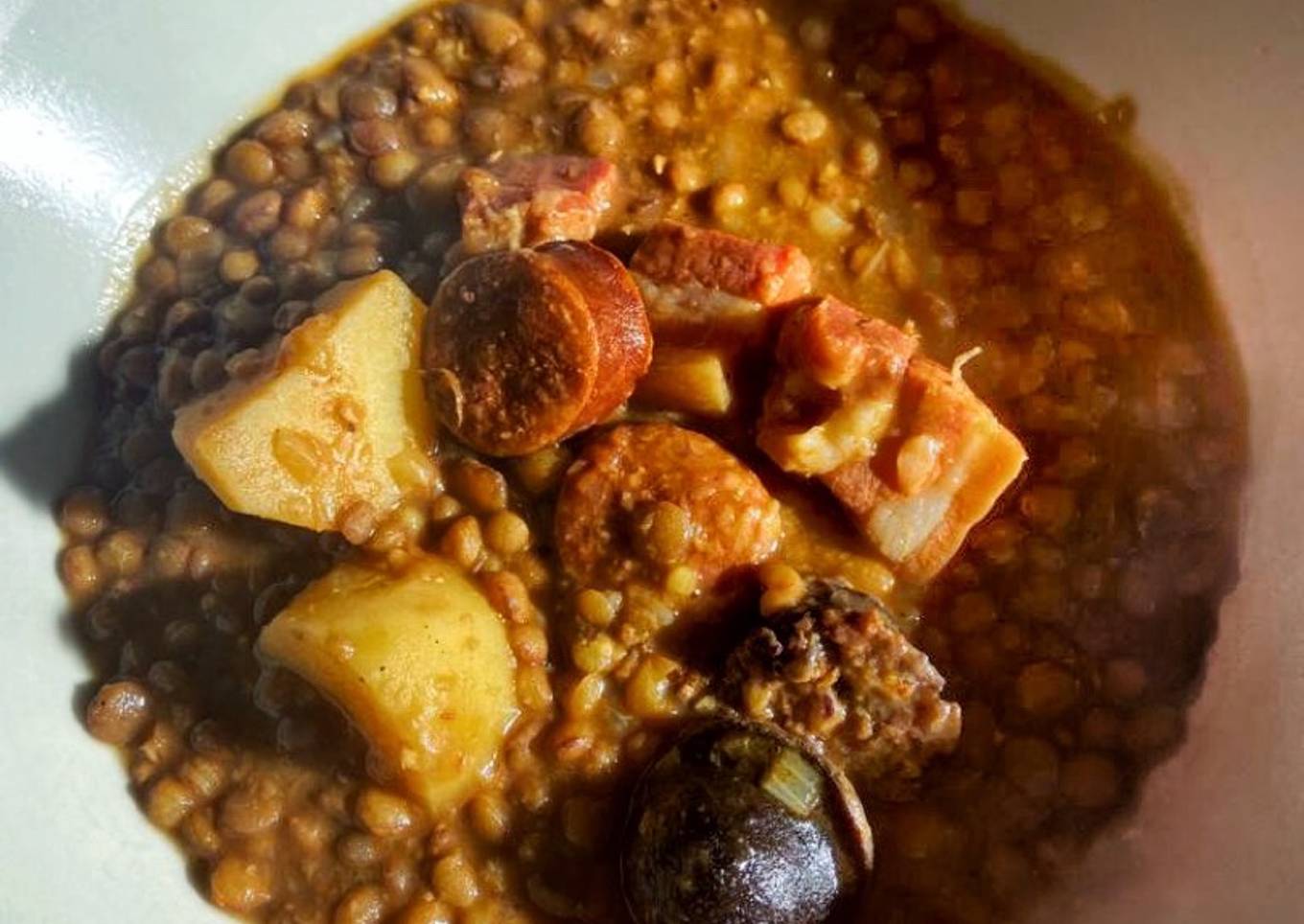 Las mejores lentejas del mundo en olla exprés