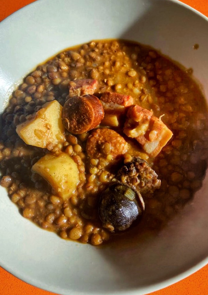 Una foto de Las mejores lentejas del mundo en olla exprés