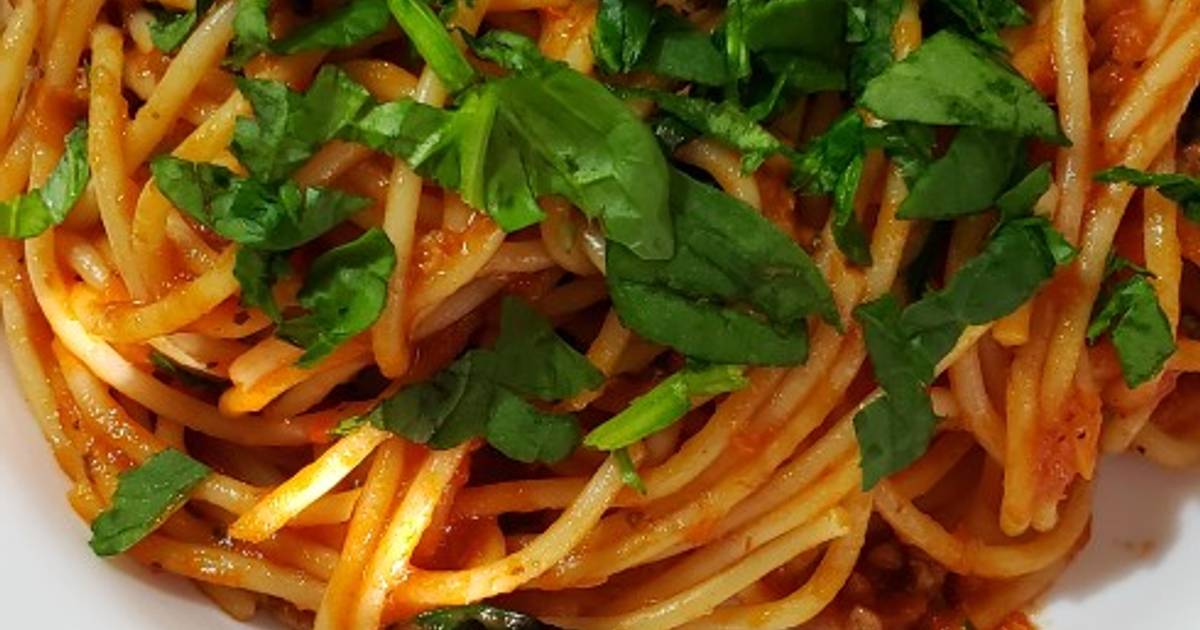 Sausage and Spinach Spaghetti Recipe by Kels Ro Cookpad