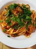 Sausage and Spinach Spaghetti