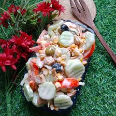 Healthy Caesar salad 🥗 A picture of Healthy Caesar salad 🥗.
