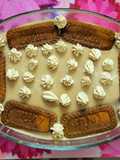 Biscoff biscuit layer pudding