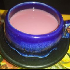 A picture of Onion chai of Kashmir.