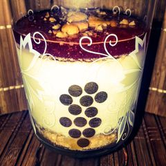 A picture of No Bake Eggless Single Serve Strawberry Cheesecake.