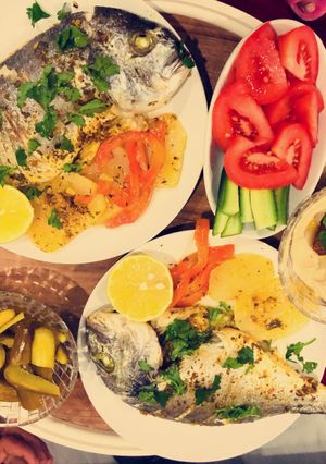 صورة لوصفة سمك دينس بالفرن 😋🤗