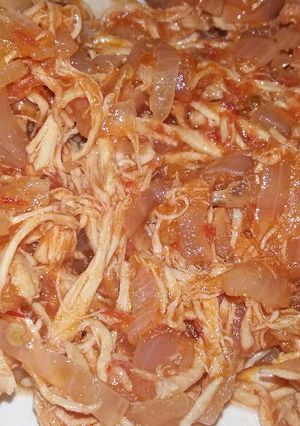 Una foto de Tinga de pollo