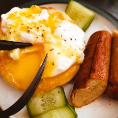 Eggs Benedict A picture of Eggs Benedict.