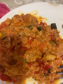 Una foto de Tomate frito de tomate triturado