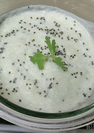 A picture of Cucumber Raita - healthy side dish - Diet - 38 Cal.