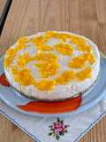 Cheesecake de duraznos de lata 🥫 🍑 sin horno, fácil, exprés, adaptable a los potes que consigas