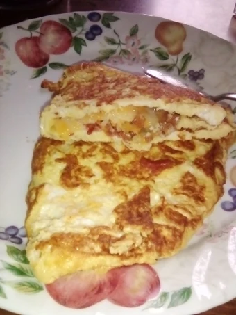 Recipe Cheesy bacon omelette the Can Spoil the Tongue Delicious