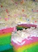 Steam Rainbow cake irit 2 telur aja..😘
