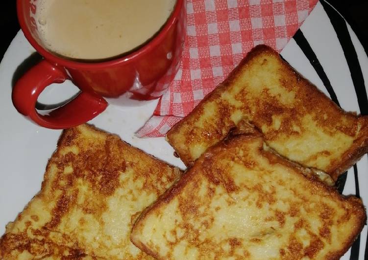 How to Make Super Quick Homemade Sweet egg bread toast