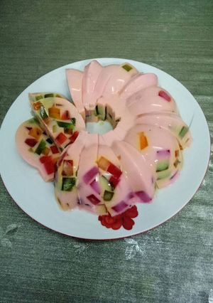 Foto resep Puding Mozaik Nutrijel