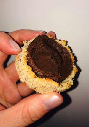 Una foto de Canastitas de coco y Nutella