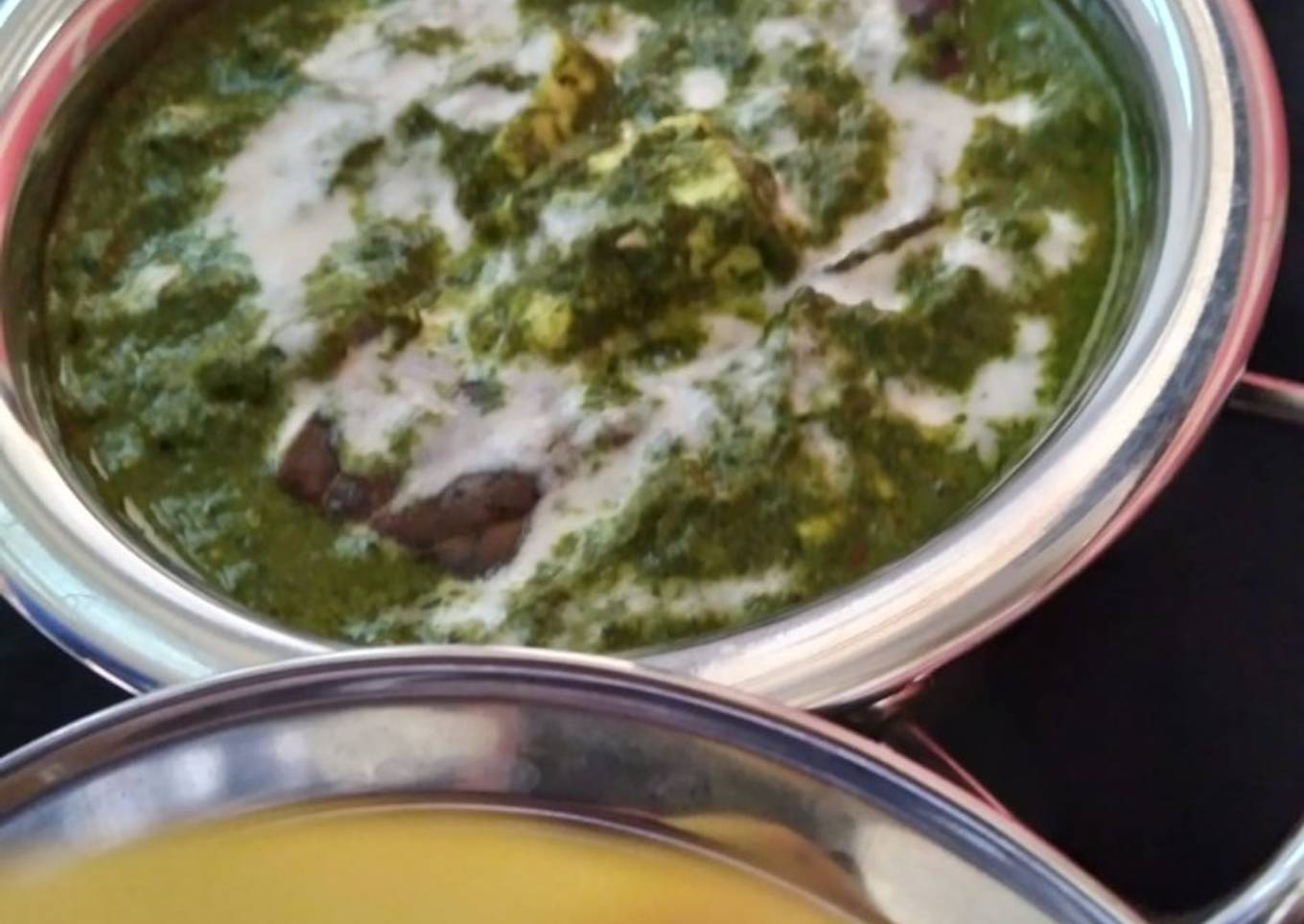 Healthy bowl (palak paneer)