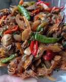 Sambal goreng kerang kupas kecap