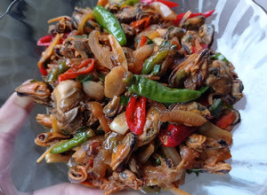 Foto resep Sambal goreng kerang kupas kecap