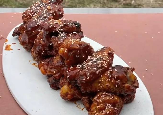 Spicy korean BBQ wings