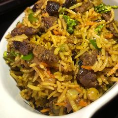 My signature fried rice with veggies A picture of My signature fried rice with veggies.