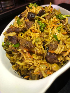 A picture of My signature fried rice with veggies.