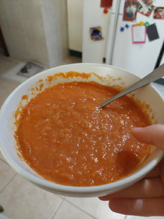 Una foto de Sopa de tomate keto