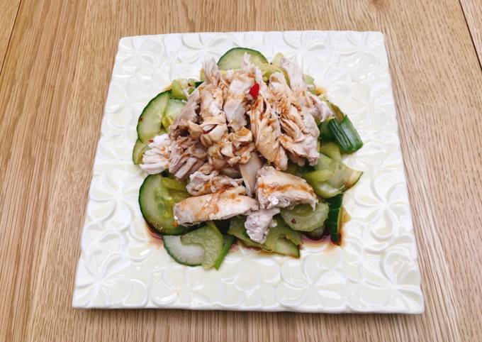 Recipe of Speedy Chicken cucumber and celery salad