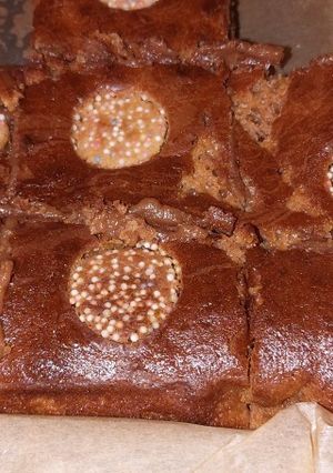 A picture of Condensed milk fudge brownies.