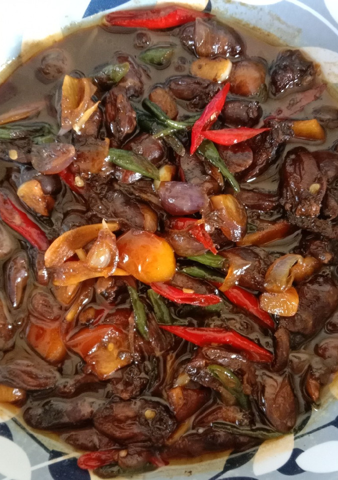 Foto resep Jantung Ayam dimasak kecap