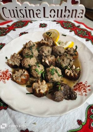 صورة لوصفة طبق الكفتة وكرات الدجاج