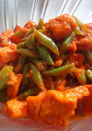 Foto resep Tumis Buncis Tahu Rasa Balado