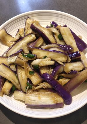 A picture of Steamed Eggplant.